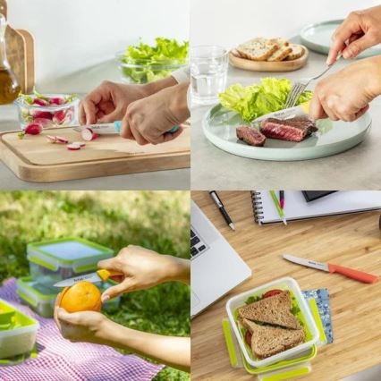 Tefal - Sada nerezových nožov 3 ks COLORFOOD