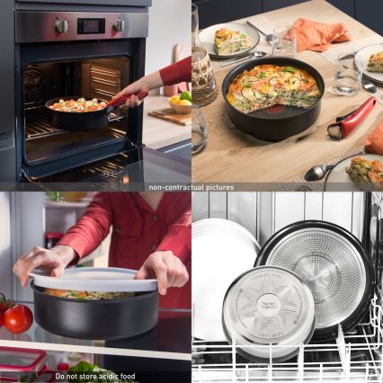 Tefal - Sada panvíc 3 ks INGENIO INTENS' CERAM