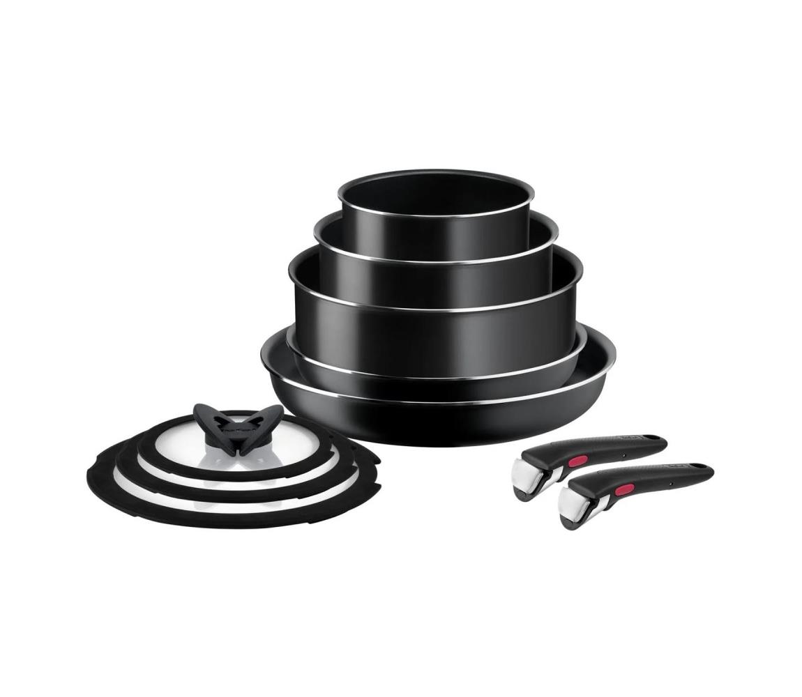 Tefal Tefal - Sada riadu 10 ks INGENIO EASY COOK & CLEAN BLACK