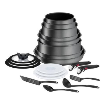 Tefal - Sada riadu 20 dielov INGENIO DAILY CHEF ON čierna