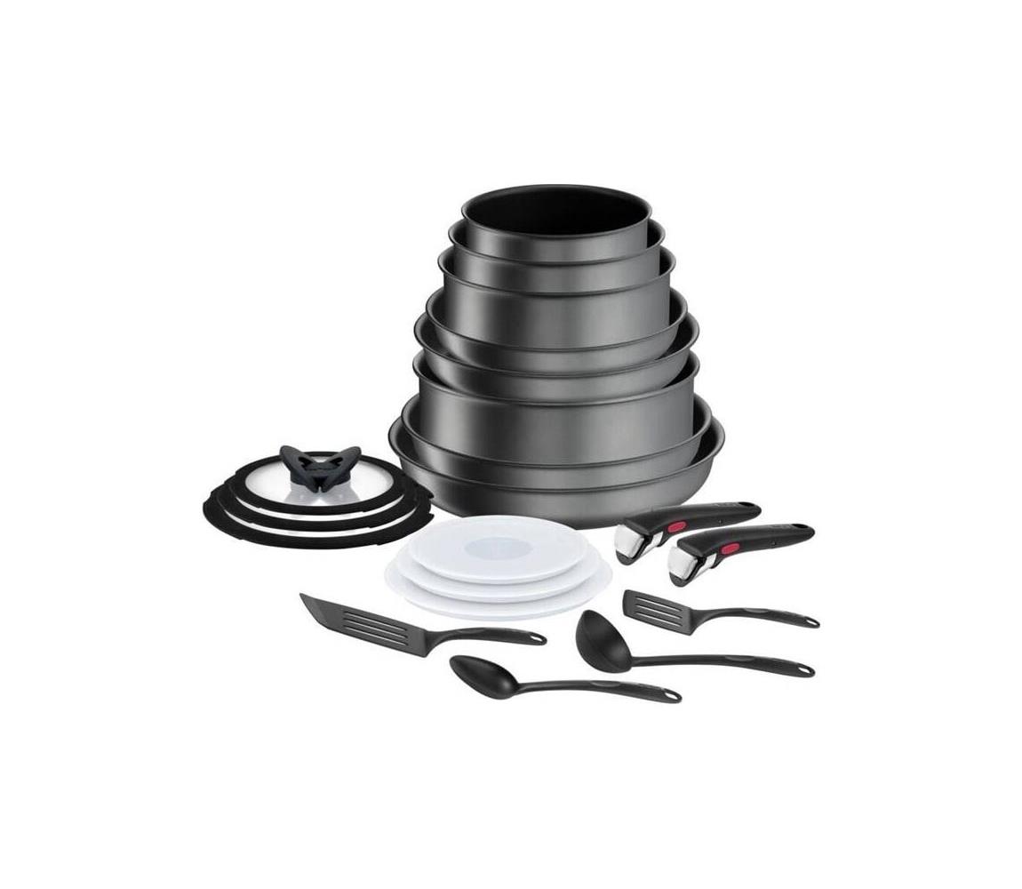 Tefal - Sada riadu 20 dielov INGENIO DAILY CHEF ON čierna L7619402