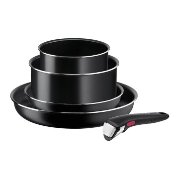 Tefal - Sada riadu 5 ks INGENIO EASY COOK & CLEAN BLACK