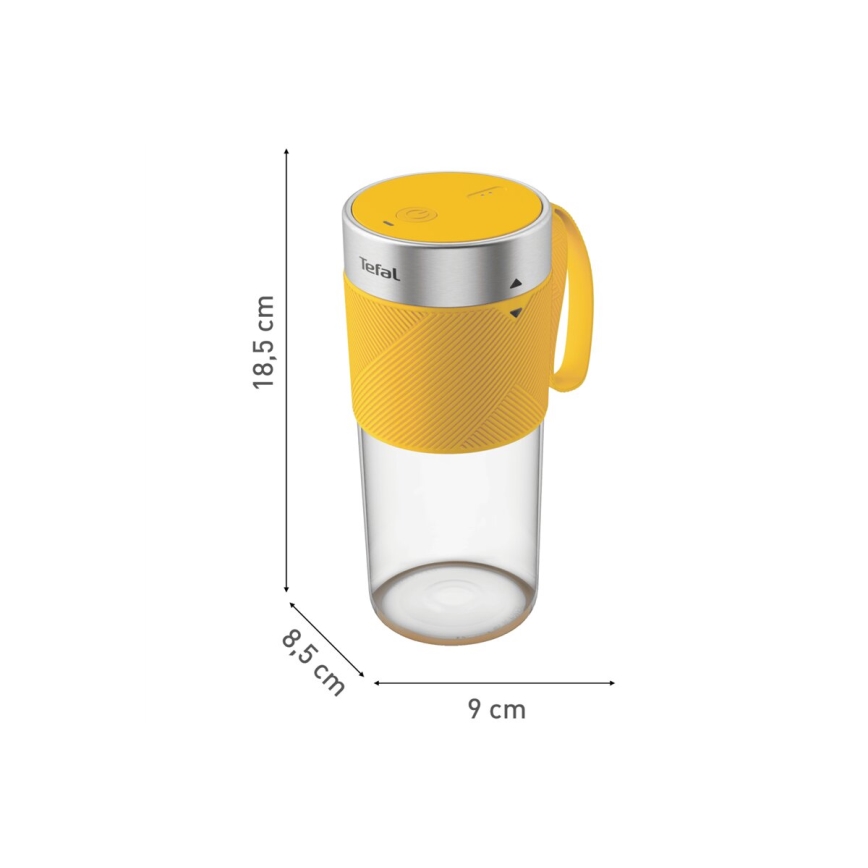 Tefal - Smoothie mixér BLENDFORCE 50W/5V 1200 mAh žltá