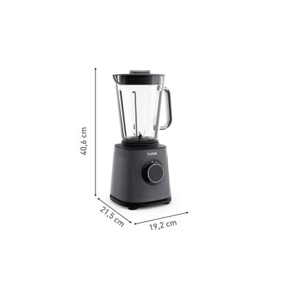 Tefal - Stolný mixér 2 l PERFECTMIX+ 1200W/230V čierna
