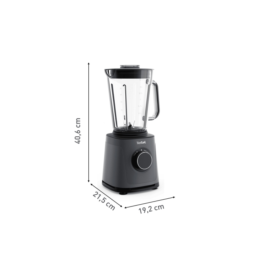 Tefal - Stolný mixér 2 l PERFECTMIX+ 1200W/230V čierna