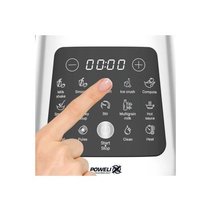 Tefal - Stolný mixér 2 l PERFECTMIX+ 1400W/230V matný chróm
