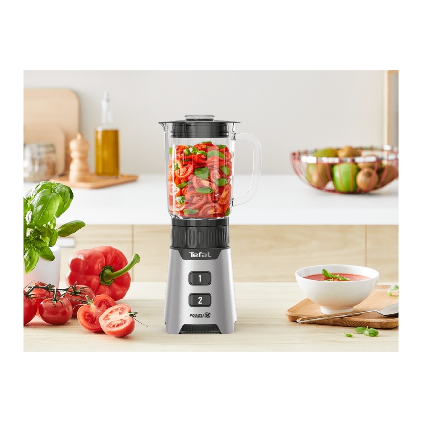 Tefal - Stolný mixér BLENDFORCE 400W/230V nerez/čierna