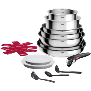 Tefal - Súprava riadu 15 ks INGENIO COOK nerezová oceľ