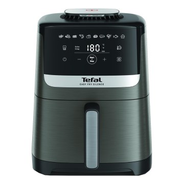 Tefal - Teplovzdušná fritéza 5 l EASY FRY SILENCE COAL 1400-1670W/230V
