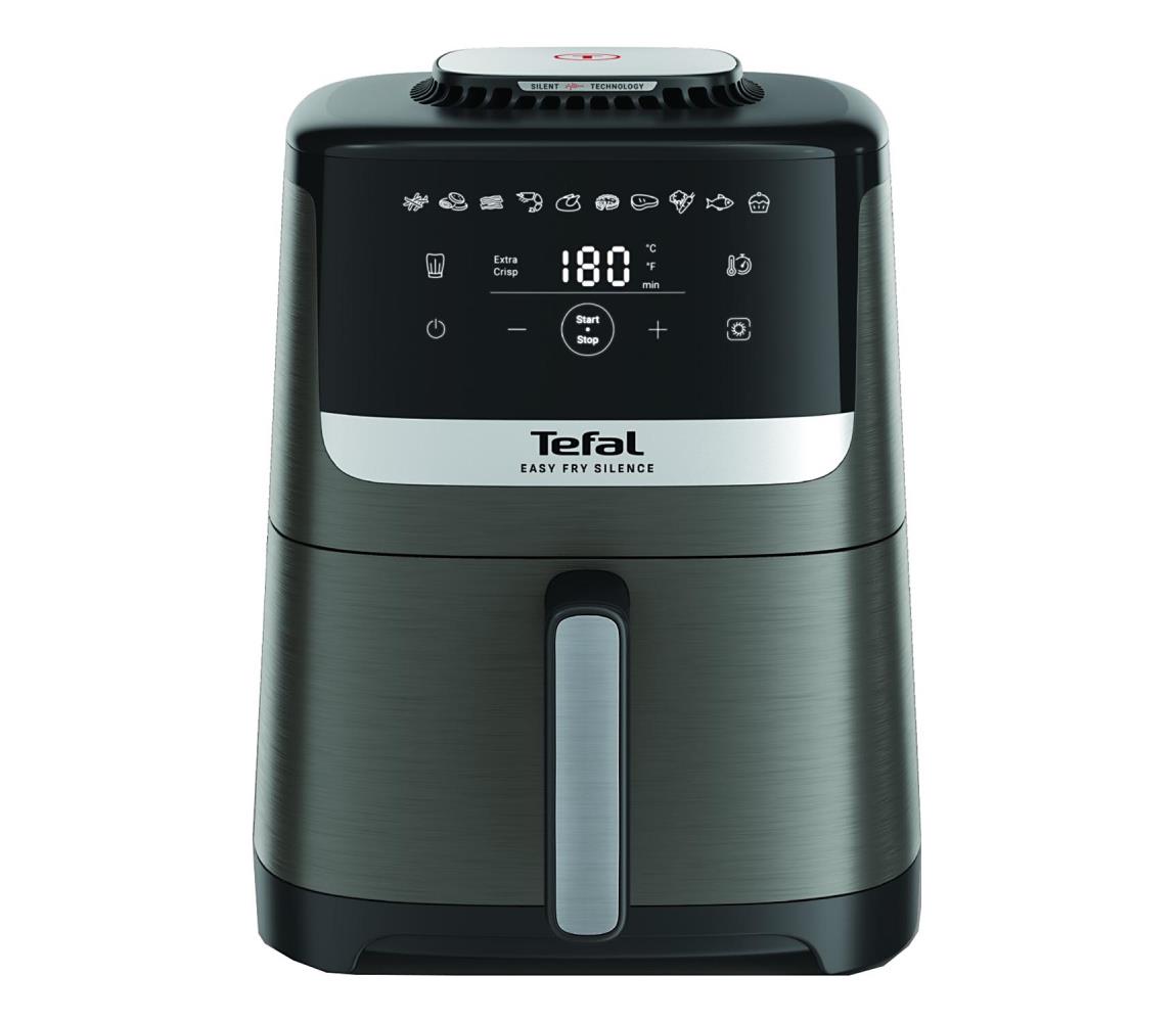 Tefal - Teplovzdušná fritéza 5 l EASY FRY SILENCE COAL 1400-1670W/230V EY551HE0