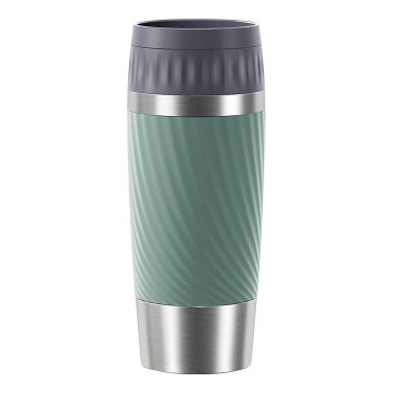 Tefal - Termohrnček 360 ml EASY TWIST MUG nerez/zelená