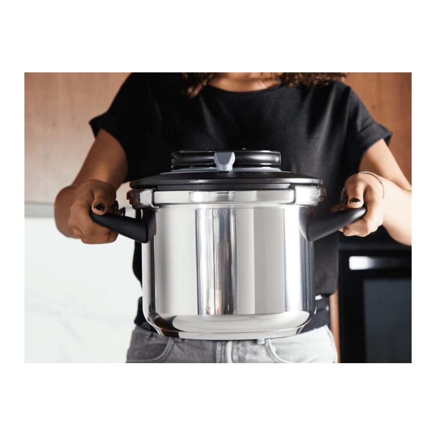 Tefal - Tlakový hrniec 6 l CLIPSO+ CHEF nerez