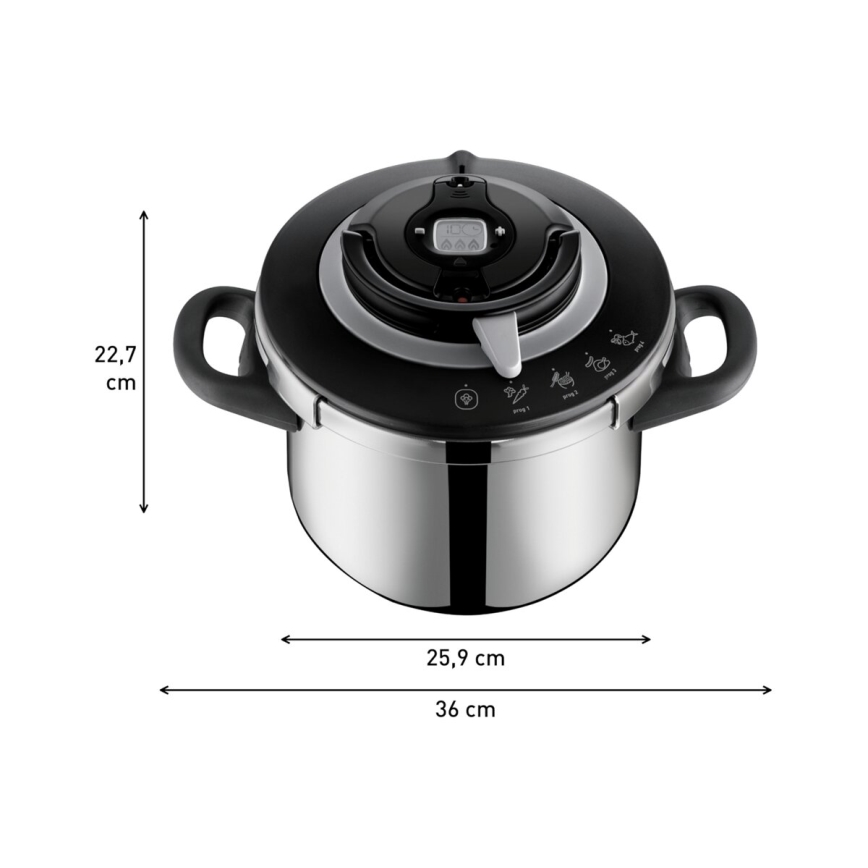 Tefal - Tlakový hrniec 6 l CLIPSO+ CHEF nerez