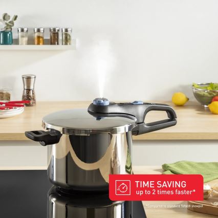 Tefal - Tlakový hrniec 6 l SECURE TRENDY nerez