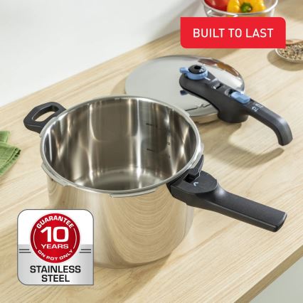Tefal - Tlakový hrniec 6 l SECURE TRENDY nerez