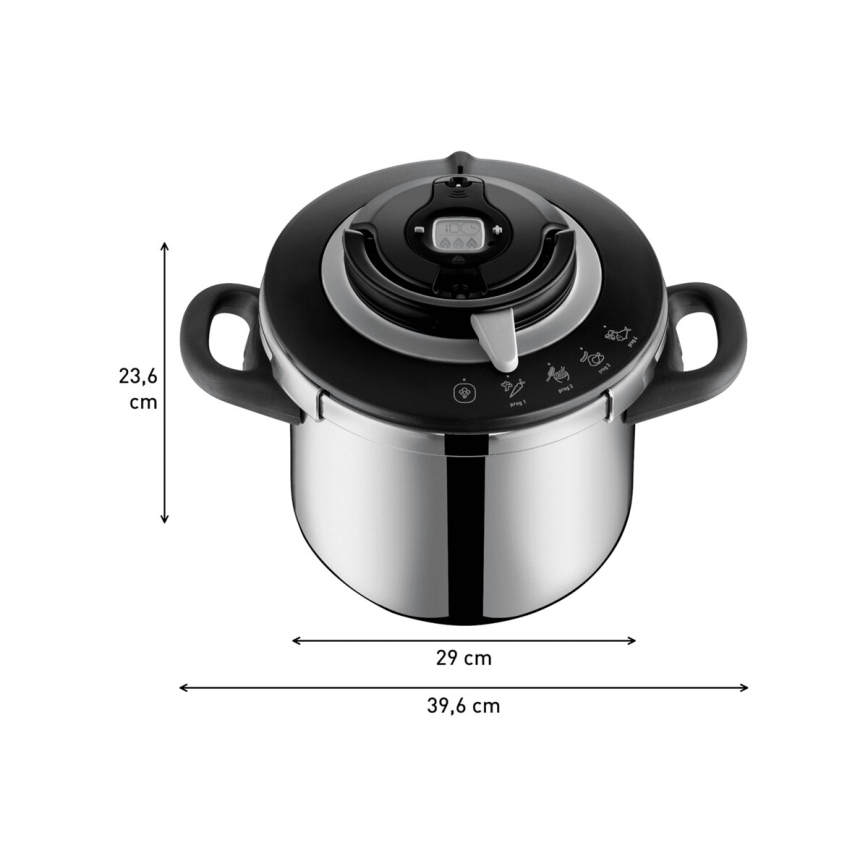 Tefal - Tlakový hrniec 8 l CLIPSO+ CHEF nerez