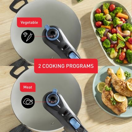 Tefal - Tlakový hrniec 8 l SECURE TRENDY nerez