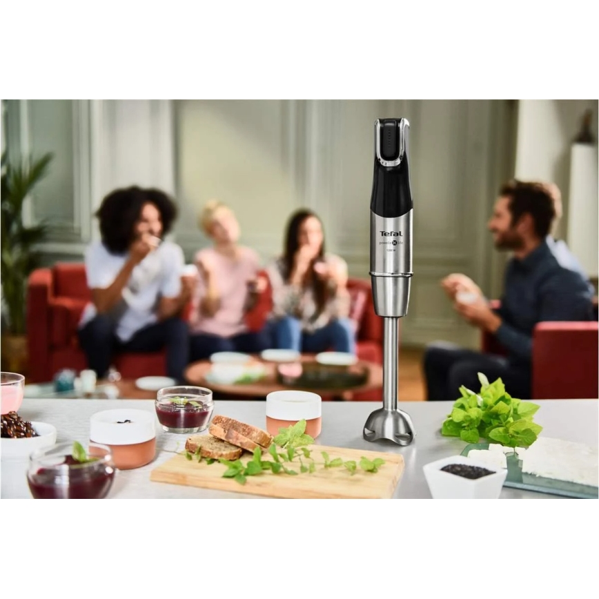 Tefal - Tyčový mixér INFINY FORCE PRO 5v1 1200W/230V čierna/nerez
