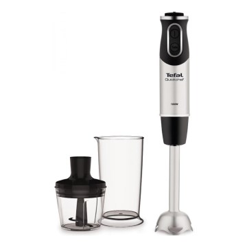 Tefal - Tyčový mixér QUICKCHEF 2v1 1000W/230V matný chróm/čierna