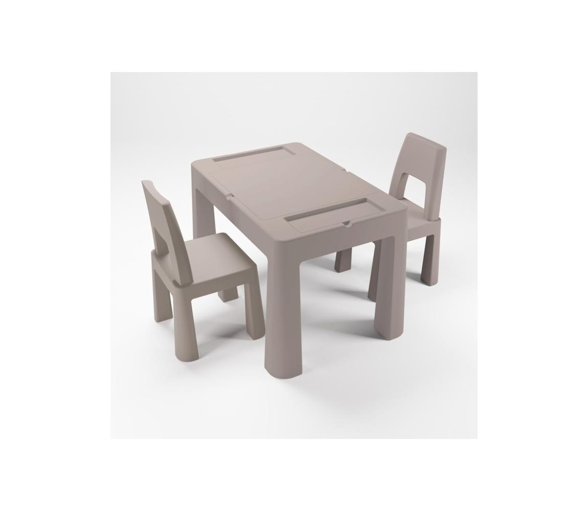 TEGA BABY - Detský stolík so stoličkami taupe TI-011-177