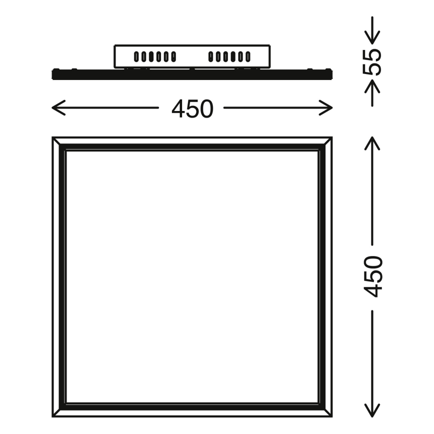 Telefunken 300906TF - LED Stmievateľný panel LED/24W/230V 3000-6000K + diaľkové ovládanie