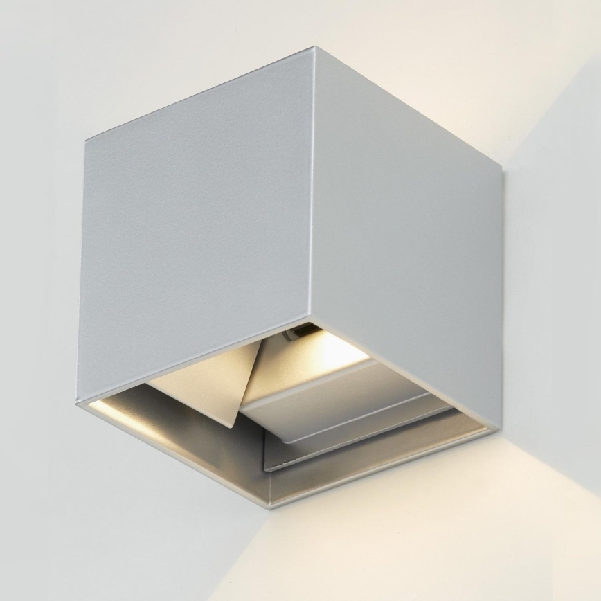 Telefunken 303404TF - LED vonkajšie nástenné svietidlo LED/7W/230V IP44 strieborné