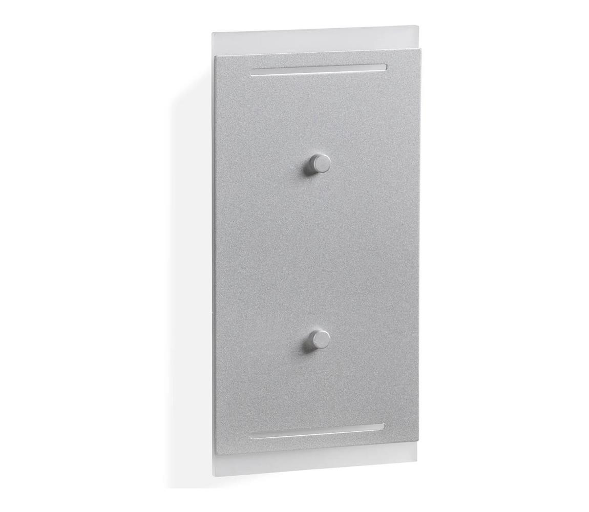 Telefunken Telefunken 307704TF - LED Vonkajšie nástenné svietidlo 2xLED/3W/230V IP44 strieborná
