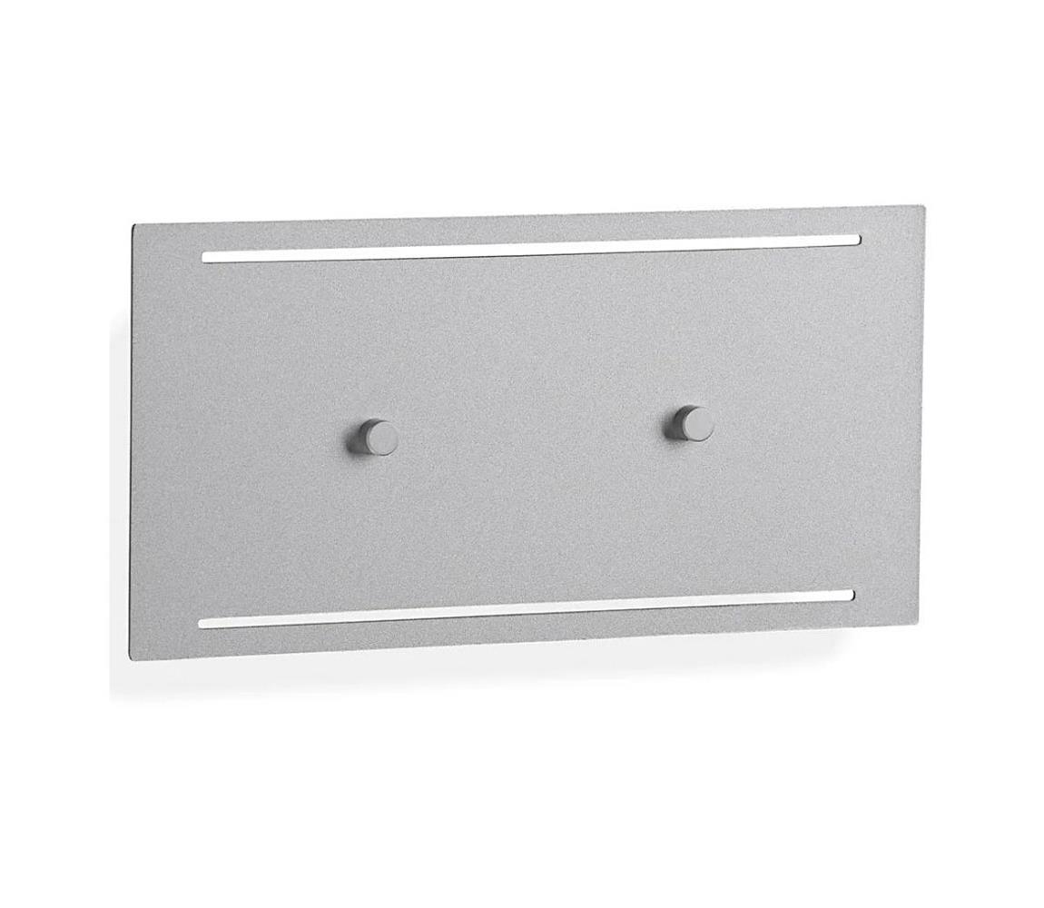 Telefunken Telefunken 307804TF-LED Vonkajšie nástenné svietidlo 2xLED/3,5W/230V IP44 strieborná