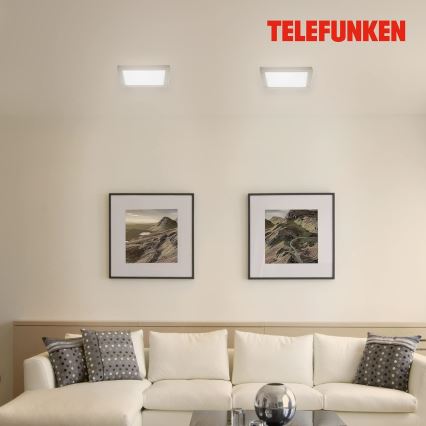 Telefunken 309602TF - LED RGBW Stmievateľné stropné svietidlo LED/18W/230V 2700-6500K Wi-Fi Tuya