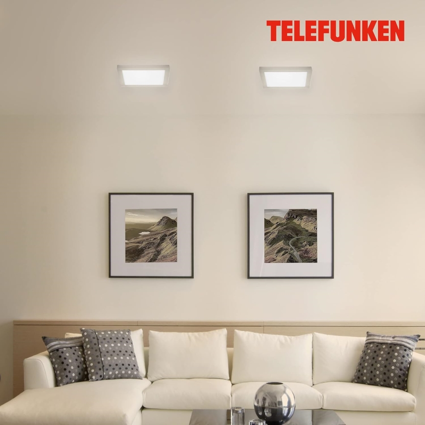 Telefunken 309602TF - LED RGBW Stmievateľné stropné svietidlo LED/18W/230V 2700-6500K Wi-Fi Tuya