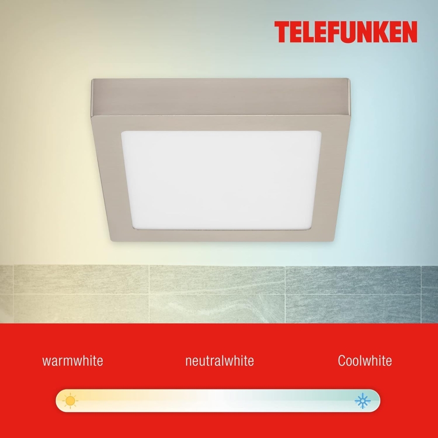 Telefunken 309602TF - LED RGBW Stmievateľné stropné svietidlo LED/18W/230V 2700-6500K Wi-Fi Tuya