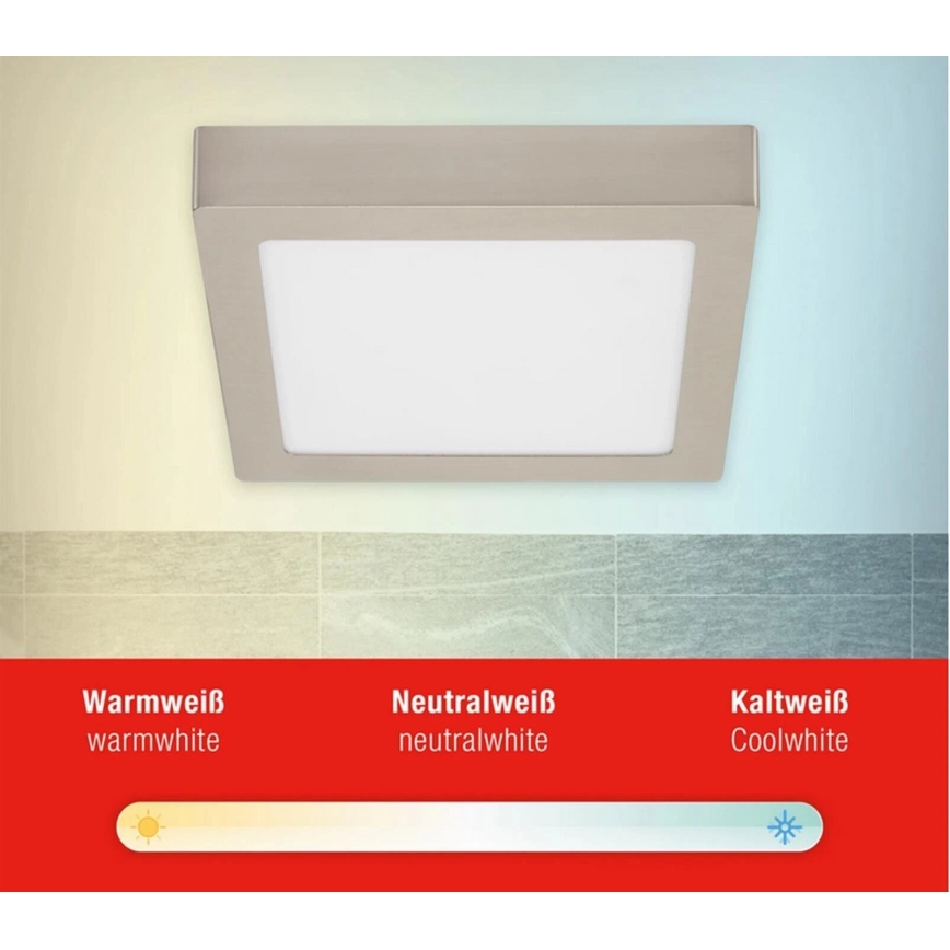 Telefunken 309702TF - LED RGB Stmievateľné stropné svietidlo LED/23W/230V 2700-6500 Wi-Fi Tuya matný chróm