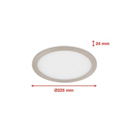 Telefunken 310102TF - LED RGBW Stmievateľné kúpeľňové podhľadové svietidlo LED/18W/230V 2700-6500K IP23 Wi-Fi Tuya