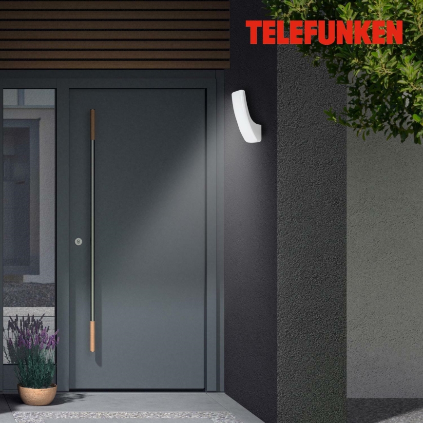 Telefunken 311604TF - LED Vonkajšie nástenné svietidlo LED/15W/230V IP44 strieborná