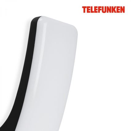 Telefunken 311605TF - LED Vonkajšie nástenné svietidlo LED/15W/230V IP44 čierna