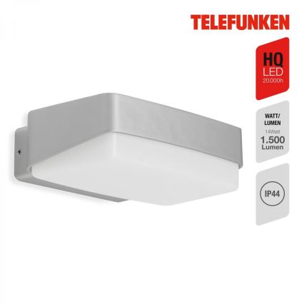 Telefunken 312204TF - LED Vonkajšie nástenné svietidlo LED/14W/230V IP44