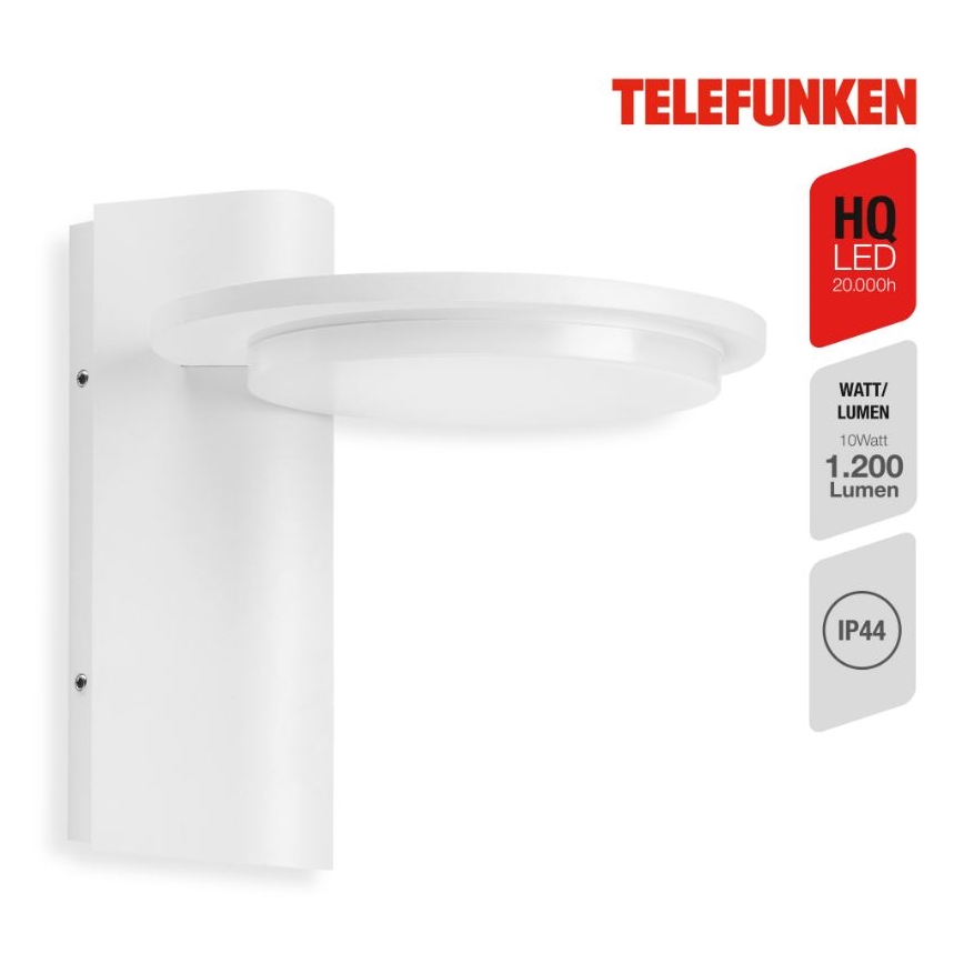 Telefunken 312406TF - LED Vonkajšie nástenné svietidlo LED/10W/230V IP44