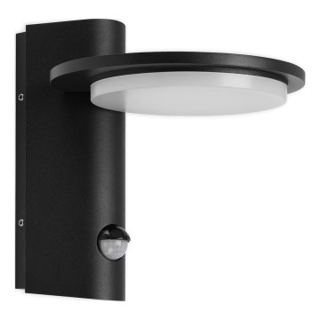 Telefunken 312505TF-LED Vonkajšie nástenné svietidlo so senzorom LED/10W/230V IP44 čierna