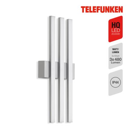 Telefunken 313104TF - LED Vonkajšie nástenné svietidlo 3xLED/4W/230V IP44