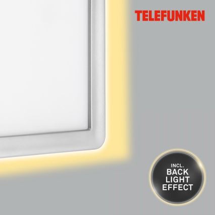 Telefunken 313604TF - LED Vonkajšie nástenné svietidlo LED/16W/230V IP44 strieborná