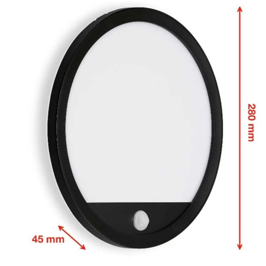 Telefunken 313705TF - LED Vonkajšie nástenné svietidlo so senzorom LED/15W/230V IP44