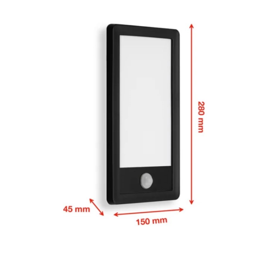 Telefunken 313905TF -LED Vonkajšie nástenné svietidlo so senzorom LED/16W/230V IP44