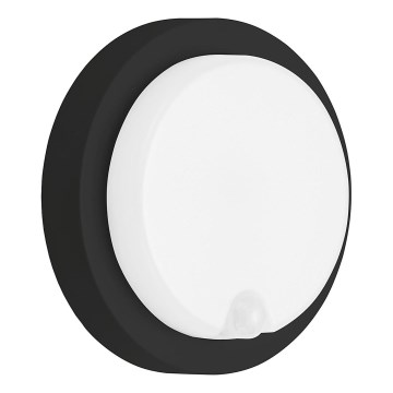 Telefunken 315305TF - LED Vonkajšie nástenné svietidlo so senzorom LED/12W/230V IP44 čierna
