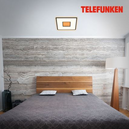 Telefunken 319505TF - LED RGBW Stmievateľné stropné svietidlo LED/36W/230V 2700-6500K čierna + diaľkové ovládanie