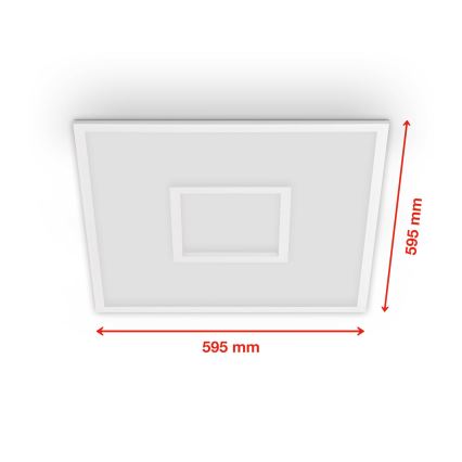 Telefunken 319506TF - LED RGBW Stmievateľné stropné svietidlo LED/36W/230V 2700-6500K biela + diaľkové ovládanie