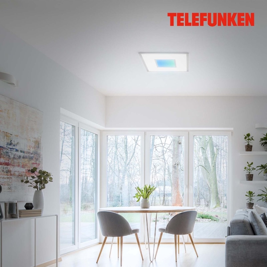Telefunken 319704TF - LED RGB Stmievateľné stropné svietidlo LED/24W/230V 3000-6500K + diaľkové ovládanie