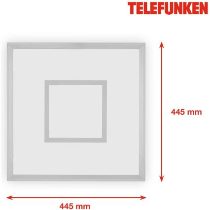 Telefunken 319704TF - LED RGB Stmievateľné stropné svietidlo LED/24W/230V 3000-6500K + diaľkové ovládanie