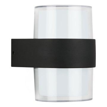 Telefunken 320405TF - Vonkajšie nástenné LED svietidlo 2xLED/8W/230V IP44 čierne