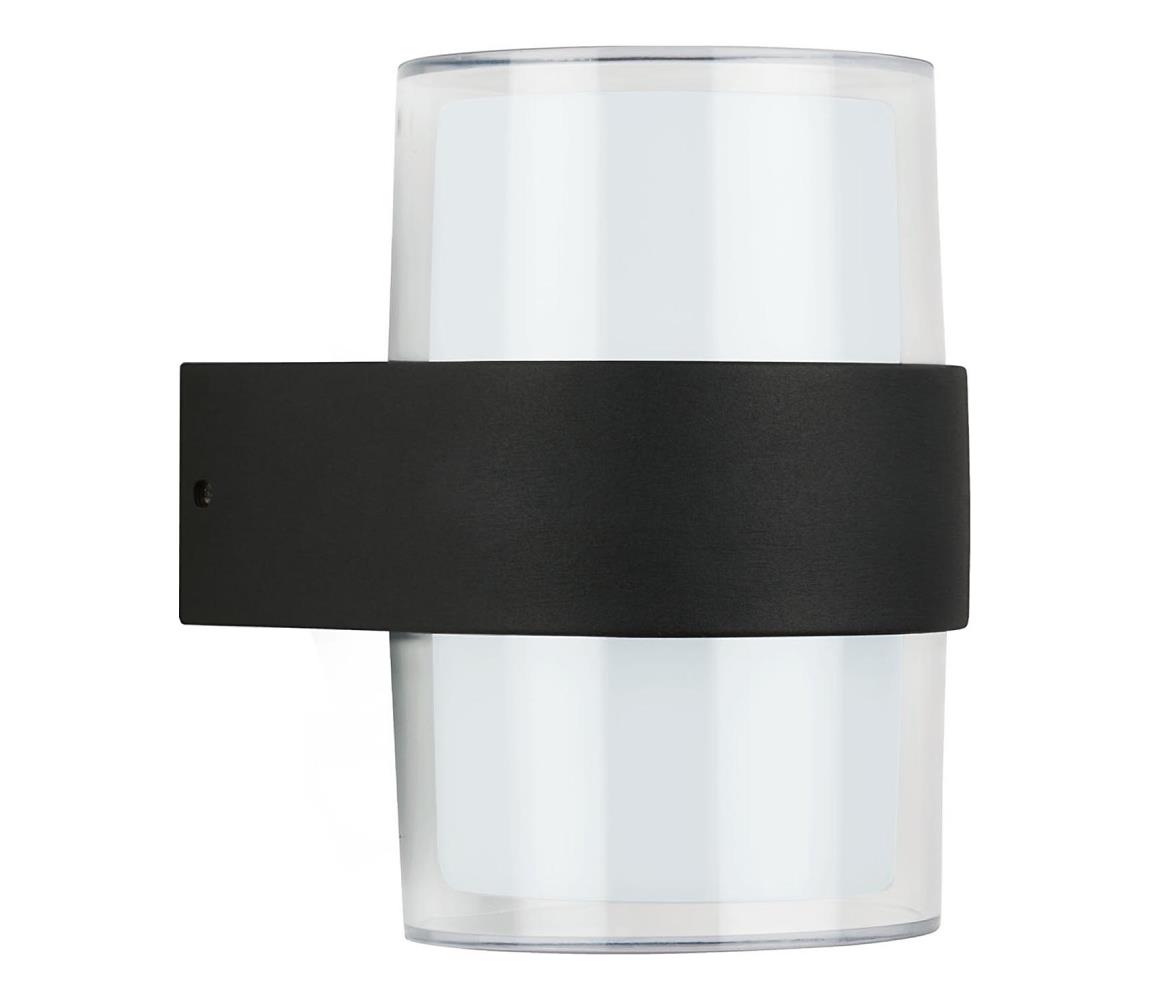 Telefunken 320405TF - Vonkajšie nástenné LED svietidlo 2xLED/8W/230V IP44 čierne 320405TF