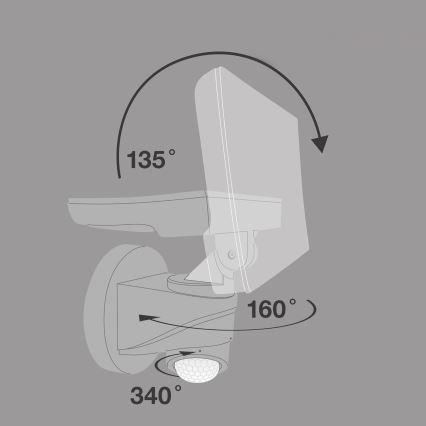 Telefunken - LED reflektor s pohybovým senzorom LED/16W/230V